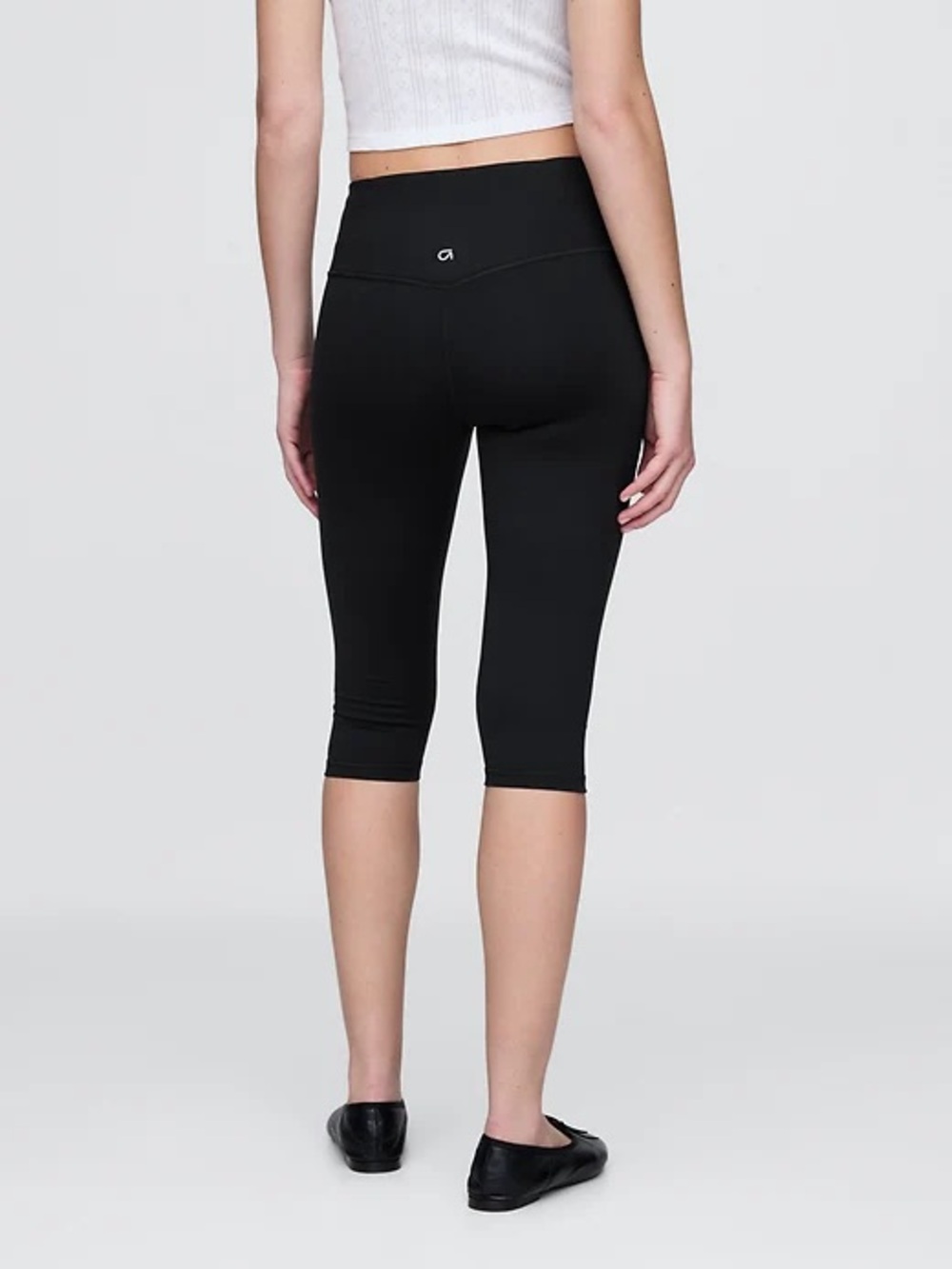 GAP Black GapFit Sculpt Revolution Leggings Workout Pants Capris L P